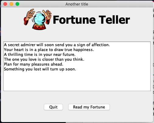FortuneTeller Application